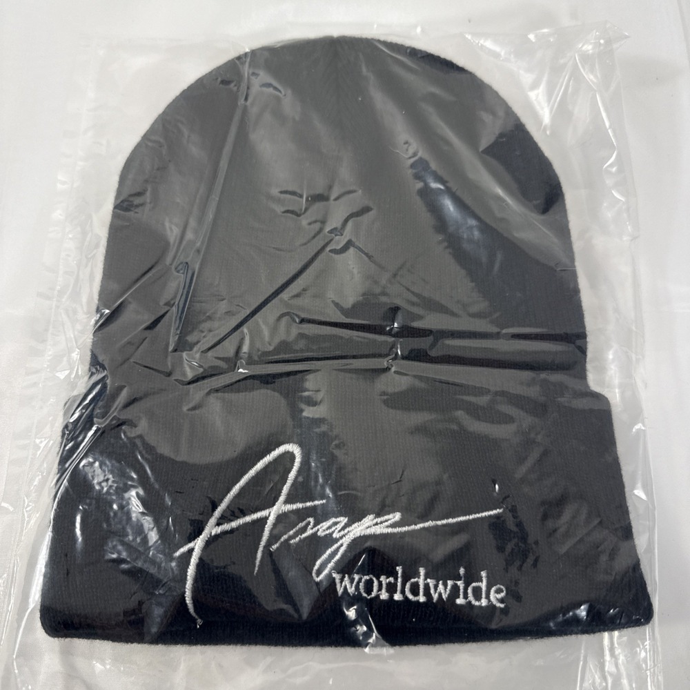 A$AP Rocky ASAP Worldwide Beanie - Black - New